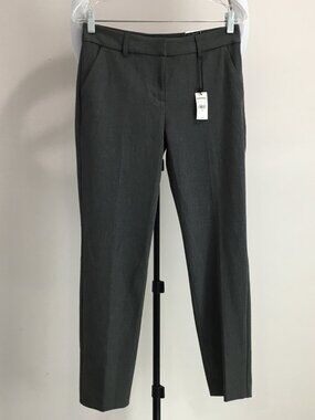 NWT EXPRESS Dark Gray COLUMNIST Ankle Mid-Rise Dress Pant